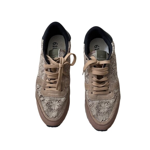 Valentino Rockrunner lace Nude color size 41 - Picture 1 of 9